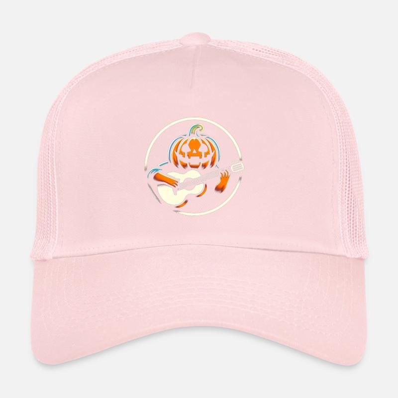 Pumpkin Guitar Trucker Cap