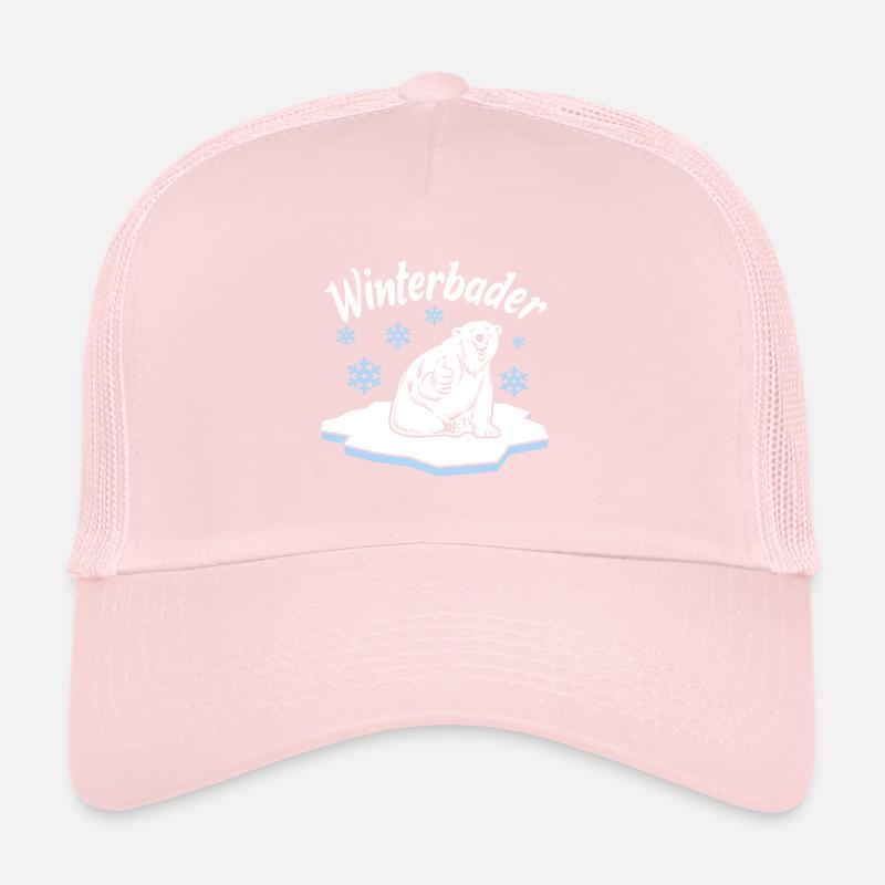 Winterbader Eisbaden Eisbad Spruch Trucker Cap
