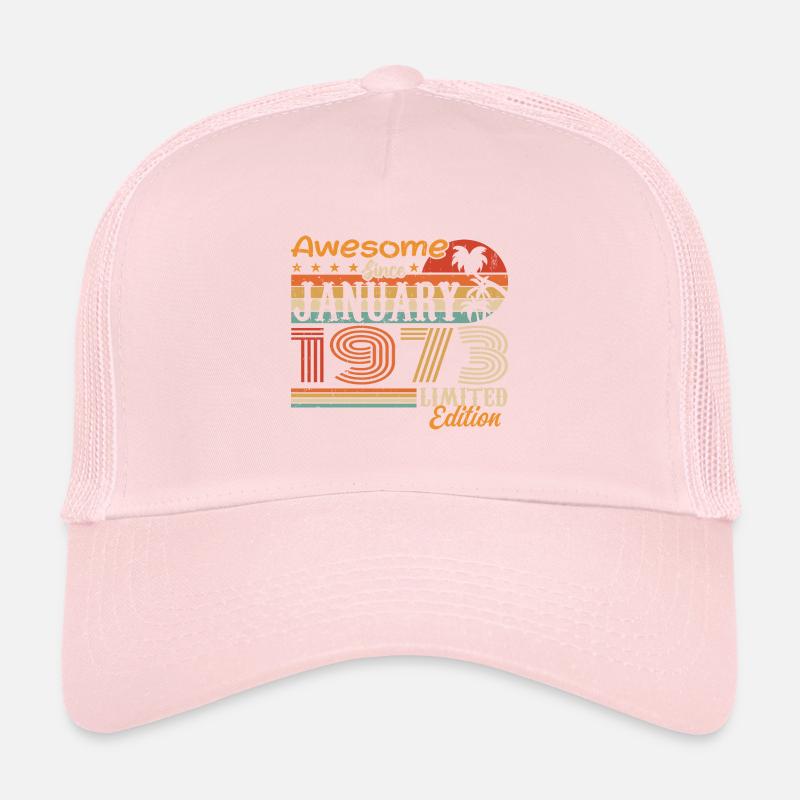 Geburtstagsgeschenk - geboren im Januar 1973 Trucker Cap