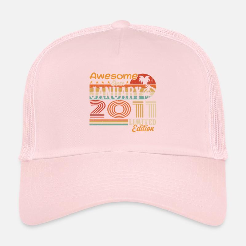 Geburtstagsgeschenk - geboren im Januar 2011 Trucker Cap