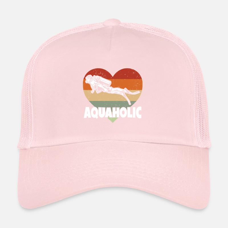 Aquaholic Vintage Divers Trucker Cap
