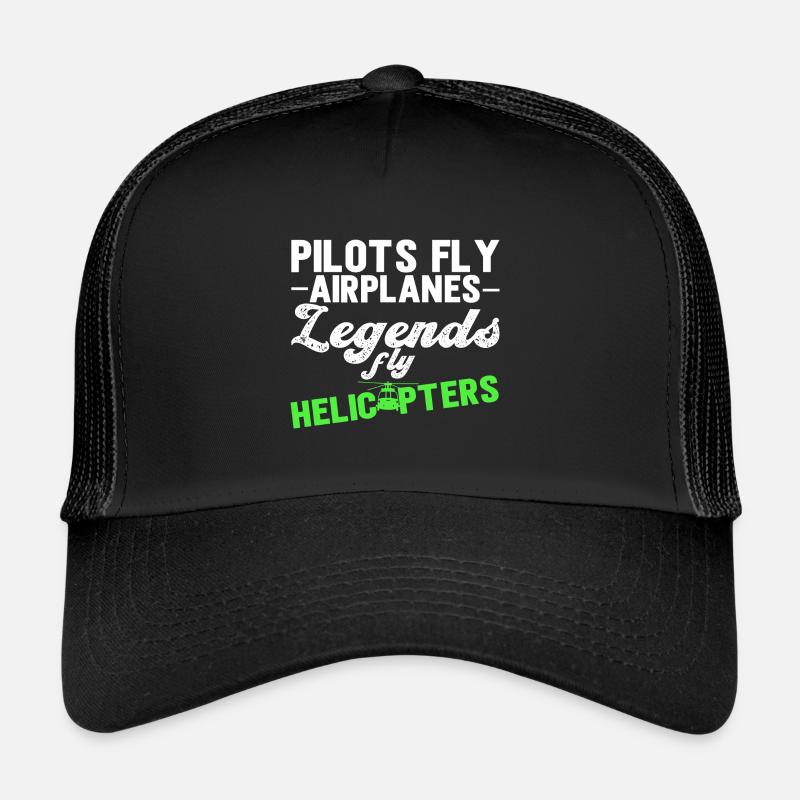 Helicopter Pilot Helicopter Helicopter Trucker Cap