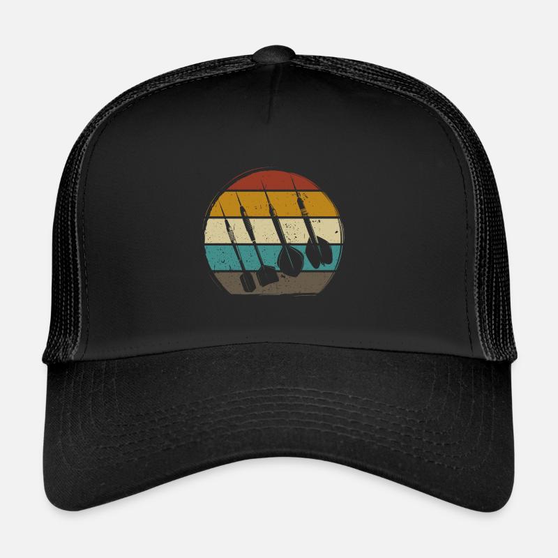 Retro Dartpfeile Vintage Dart Flights Darts Trucker Cap