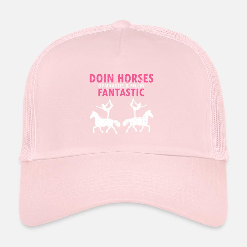 Conception acrobatique de voûte et cheval équestre Casquette trucker 