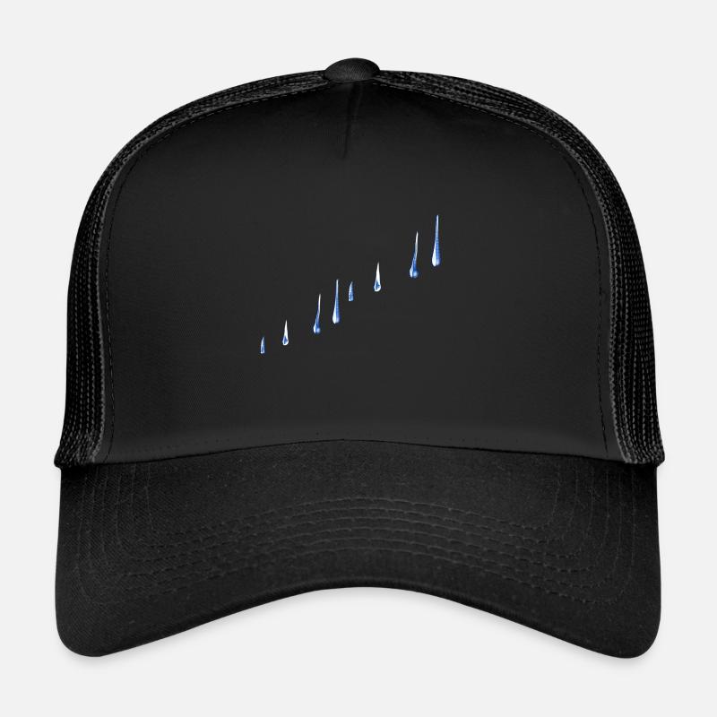 blue water drops line water Trucker Cap