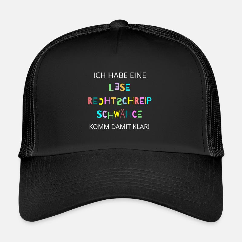 LRS Lese-Rechtschreib-Schwäche Rechtschreibung Trucker Cap