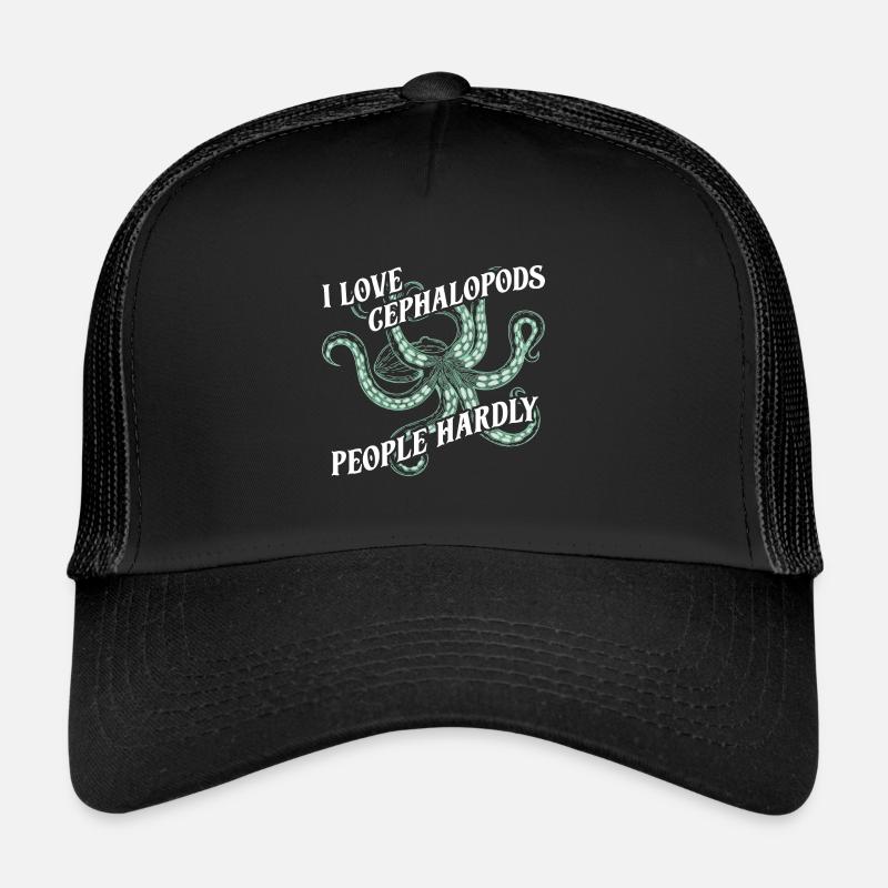 J’adore les céphalopodes, les gens à peine Casquette trucker 