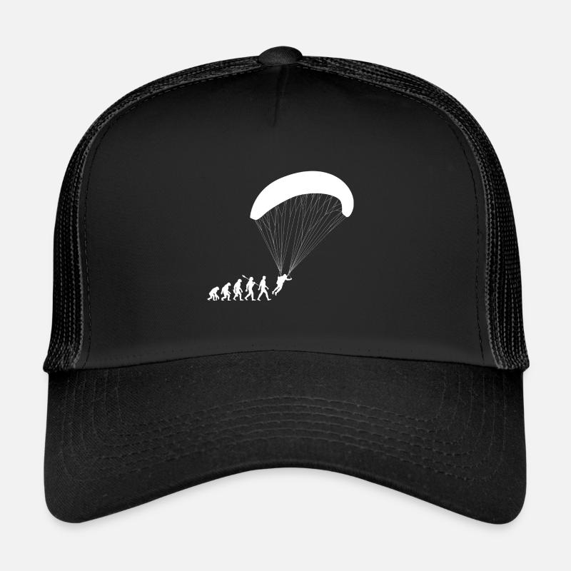 Evolution Parapente Vol - Casquette trucker  - noir/noir