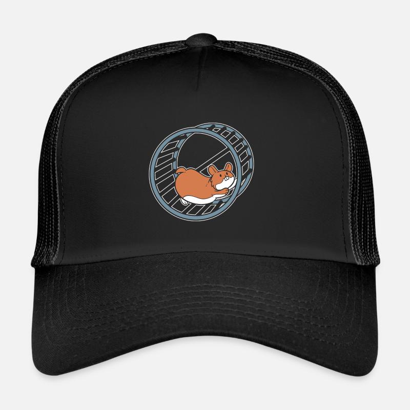 Hamster dans une roue Propriétaire de hamster Casquette trucker 