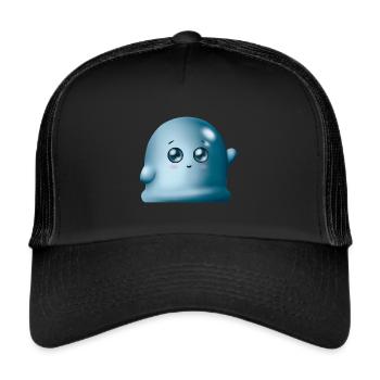 Cute Slime Waves - Typical Anime & Manga - Trucker Cap - black/black - Front
