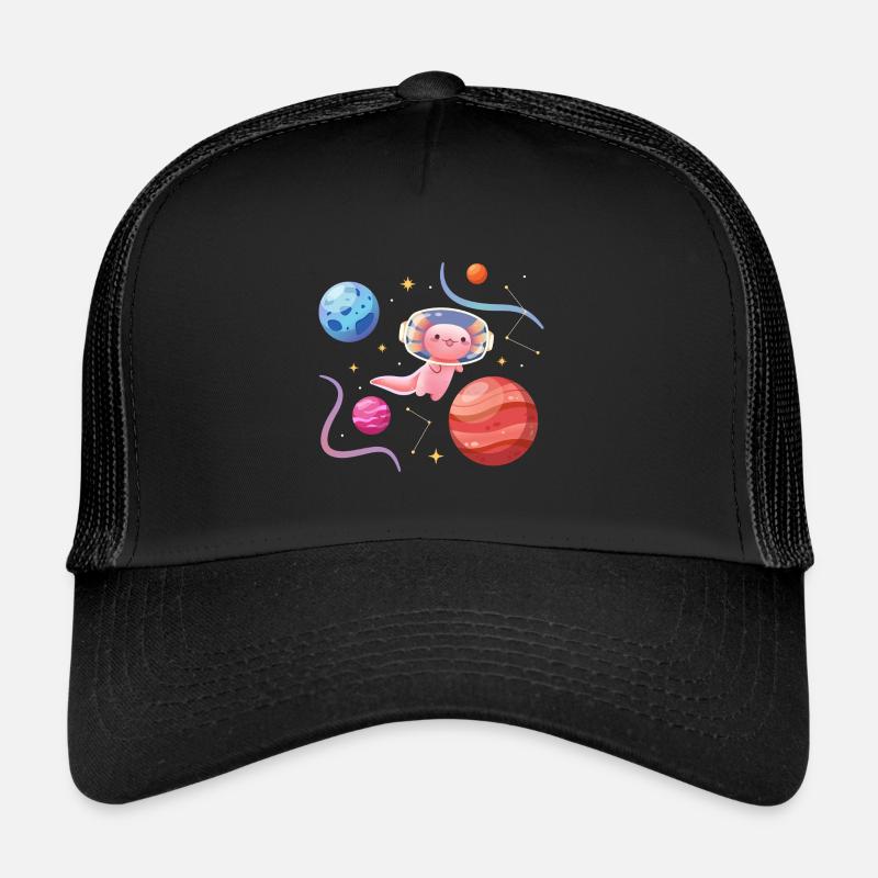 Conception d’astronaute d’axolotl pour les amateurs d’axolotl Casquette trucker 