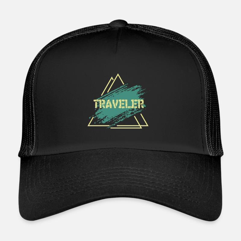 Reisen - Trucker Cap - Schwarz/Schwarz