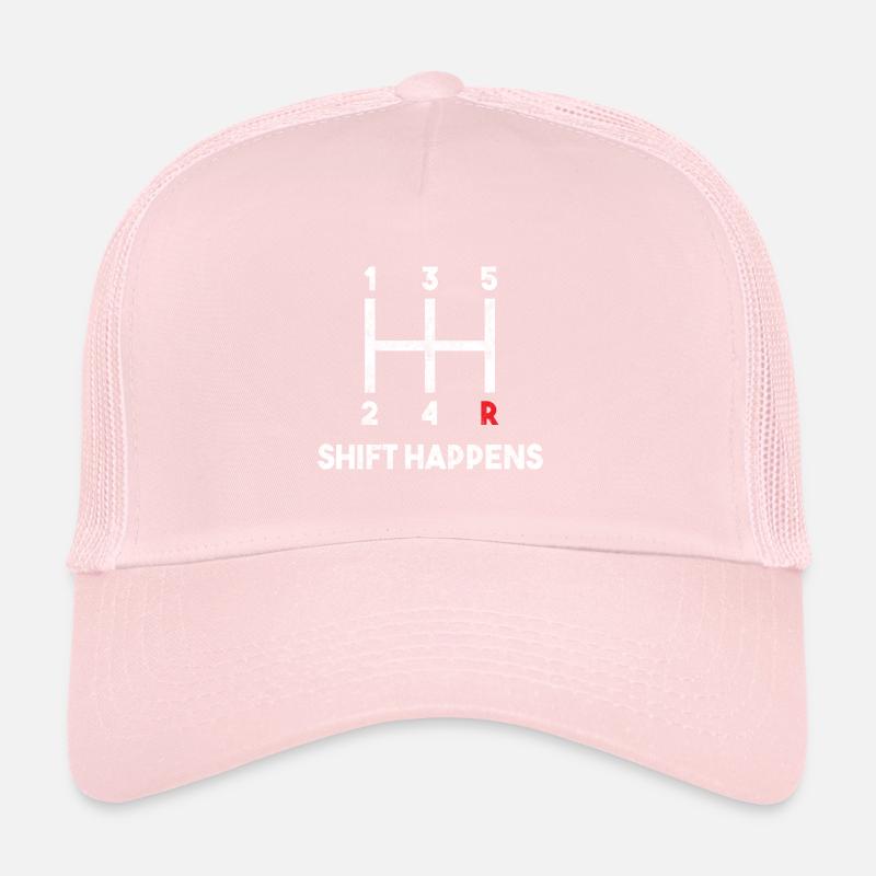 Shift Happens Auto Tuning Rennsport Trucker Cap