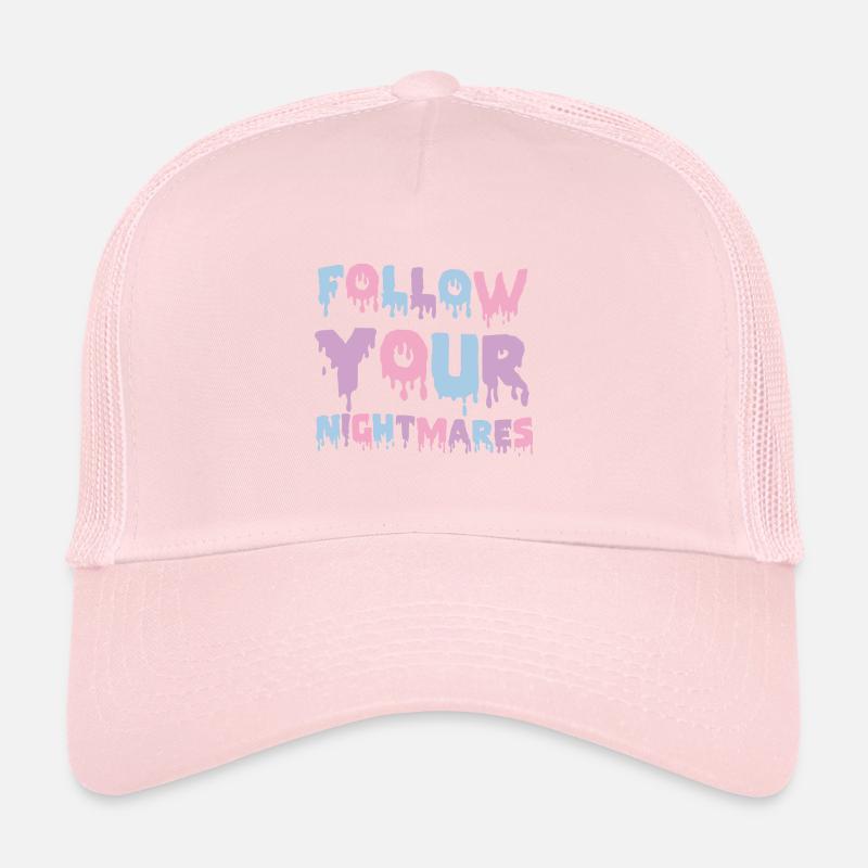 Suivez vos cauchemars Pastel Goth Soft Grunge Casquette trucker 