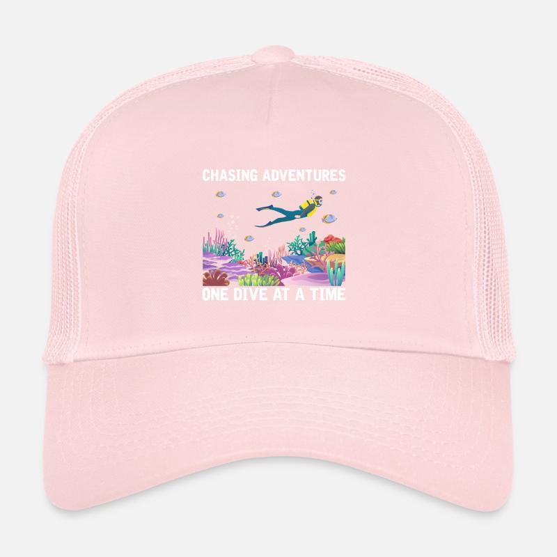 Plongée Aventure Plongeurs Mer Océan Casquette trucker 
