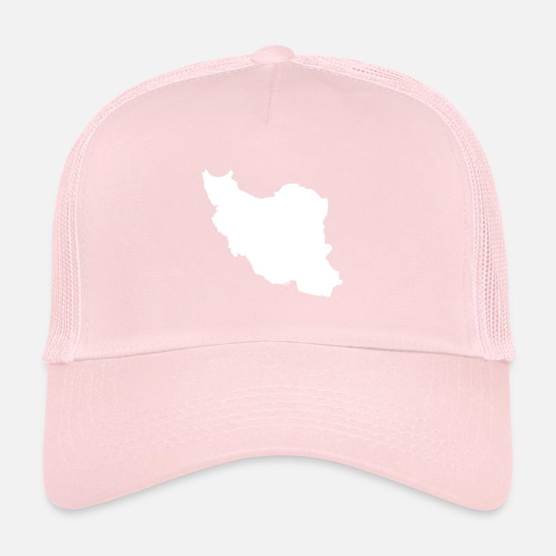 Iran map flag Trucker Cap