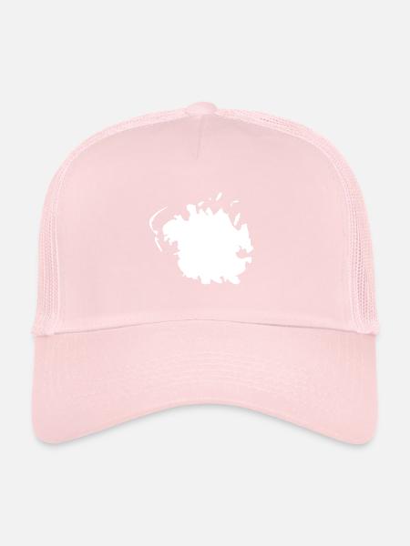 Drapeau de la carte de Micronésie - Casquette trucker  - rose pâle - Devant