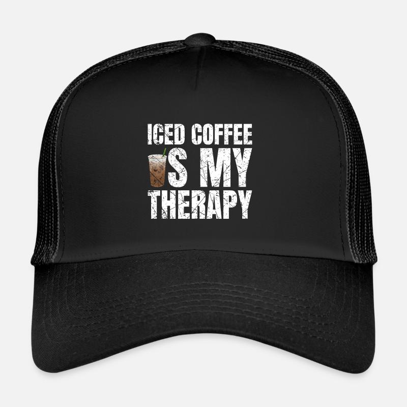 Iced Coffee Is My Therapy Eiskaffee Trucker Cap