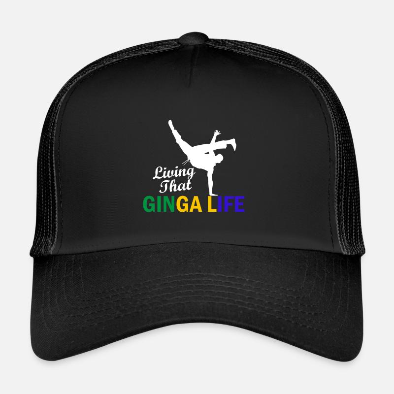 Dicton de danse afro-brésilienne pour la Capoeira Casquette trucker 