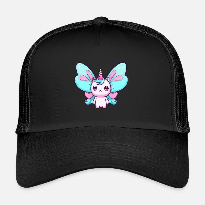 variation 21753aEinhorn Schmetterling Metamorphose Trucker Cap