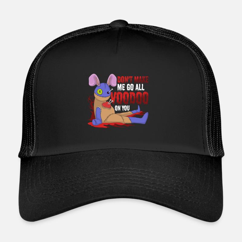 Voodoo Witchcraft Gift Funny Voodoo Doll Trucker Cap