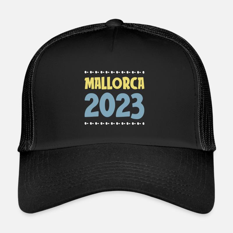 Mallorca 2023 - Trucker Cap - Schwarz/Schwarz