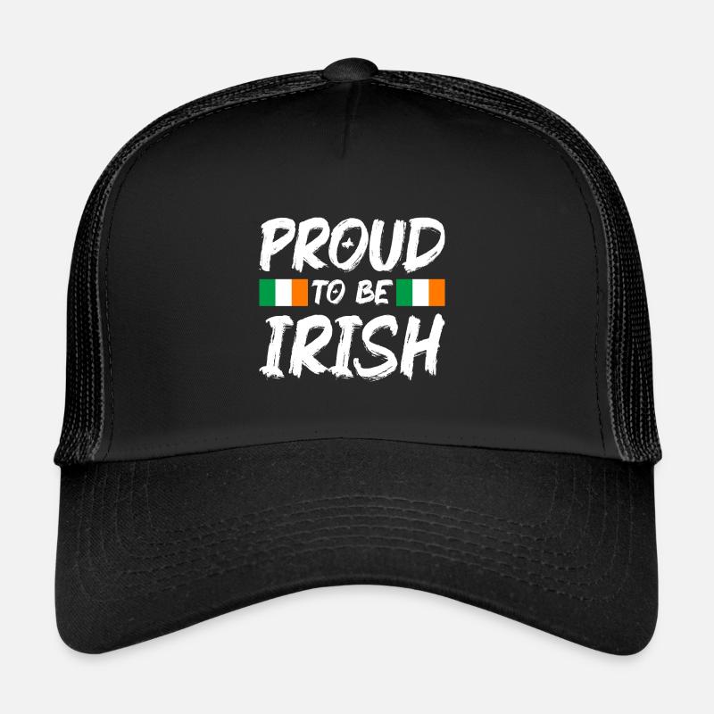 Drapeau de l'Irlande Drapeau irlandais vintage Dublin Casquette trucker 