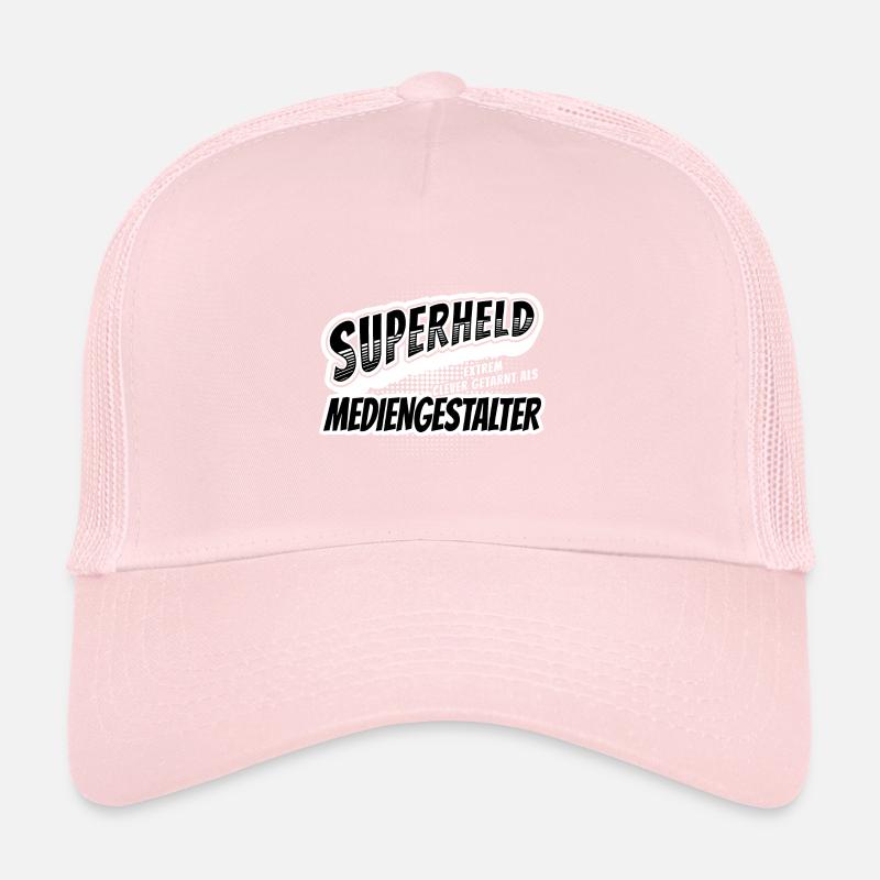 Superheld, clever getarnt als Mediengestalter Trucker Cap