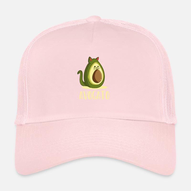 Cool funny vegan vegetarian Avocado cat present Casquette trucker 
