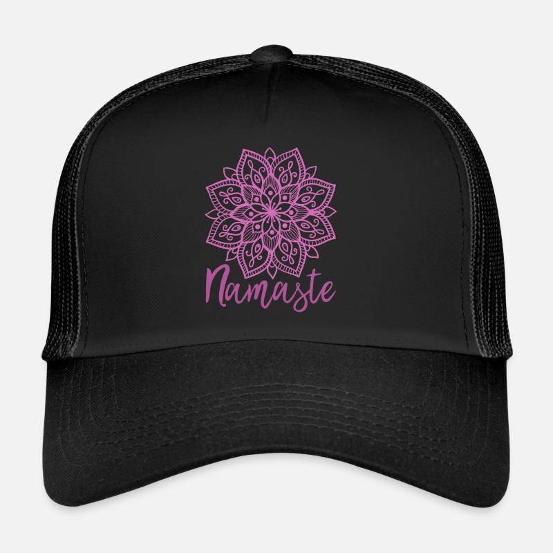 Namaste - Trucker Cap - Schwarz/Schwarz