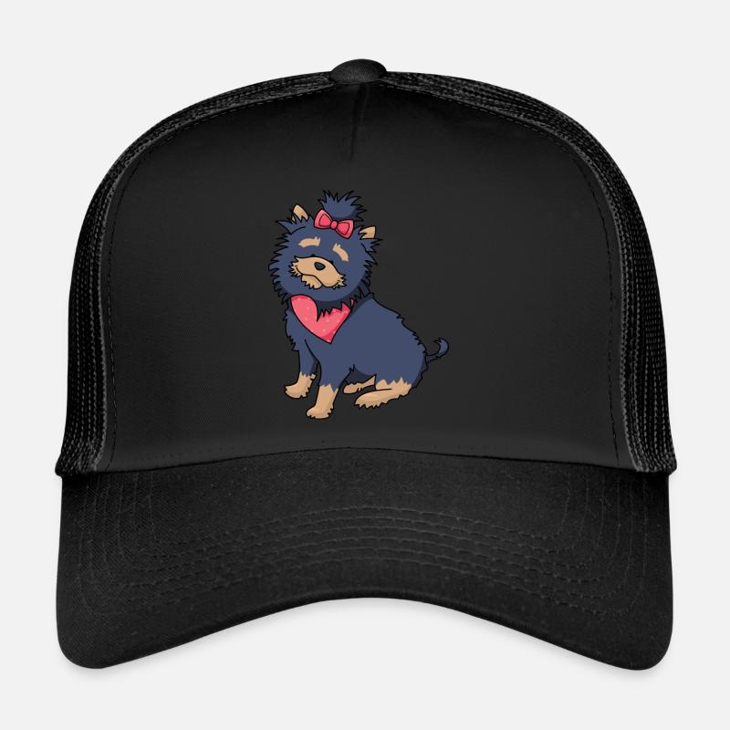 Chien mignon - Casquette trucker  - noir/noir