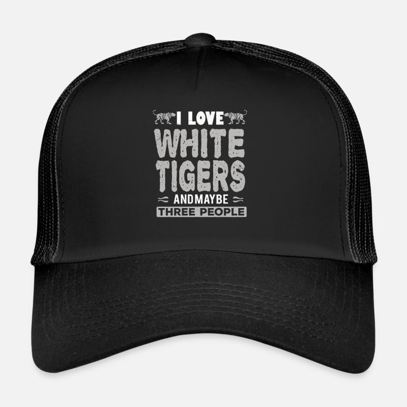 White Tiger Weißer Tiger - Trucker Cap - black/black