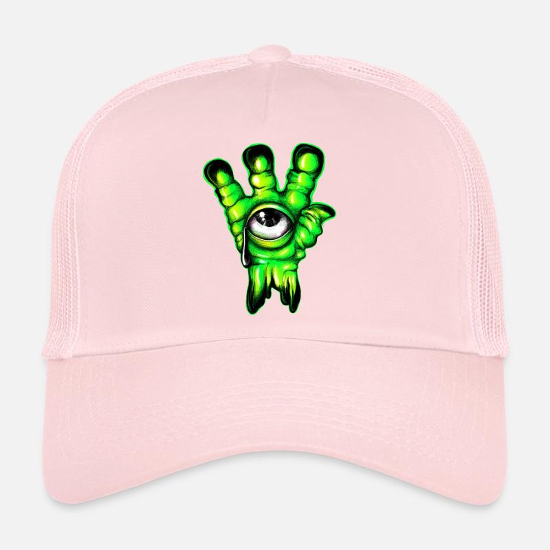 Couleur de la main étrangère Casquette trucker 