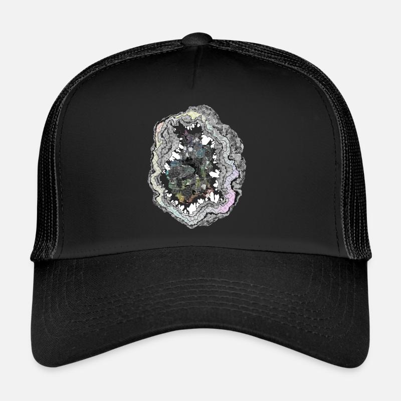Géode - Casquette trucker  - noir/noir