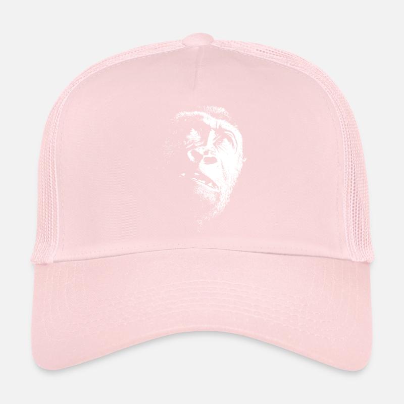 Gorilla head - White Edition Trucker Cap