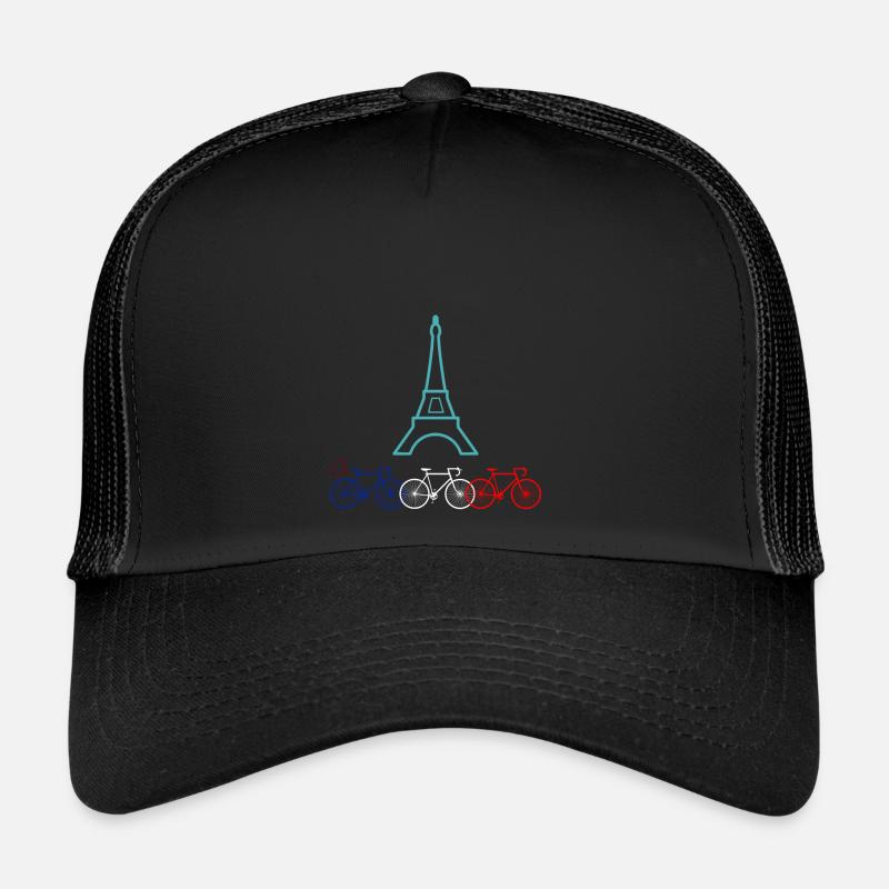 Biking in Paris Trucker Cap
