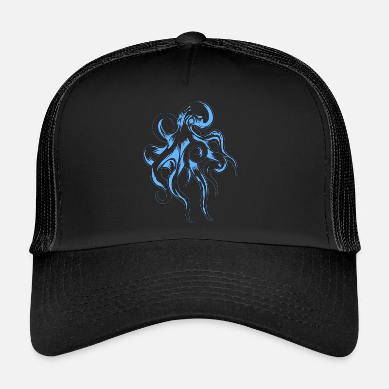 La pieuvre la plus profonde de la mer sombre Casquette trucker 