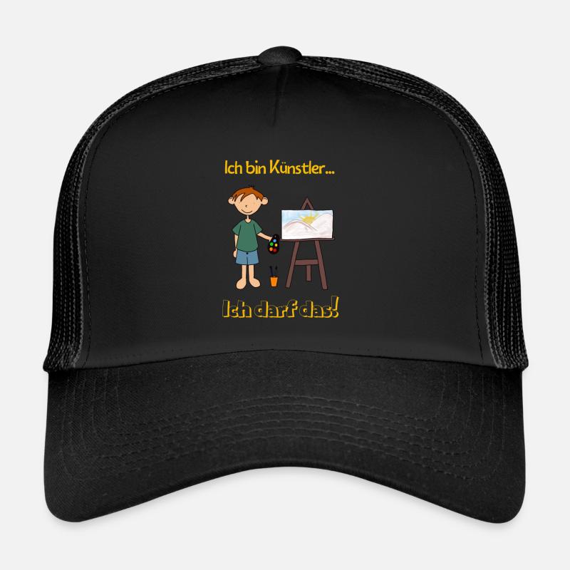 Künstler - Trucker Cap - Schwarz/Schwarz