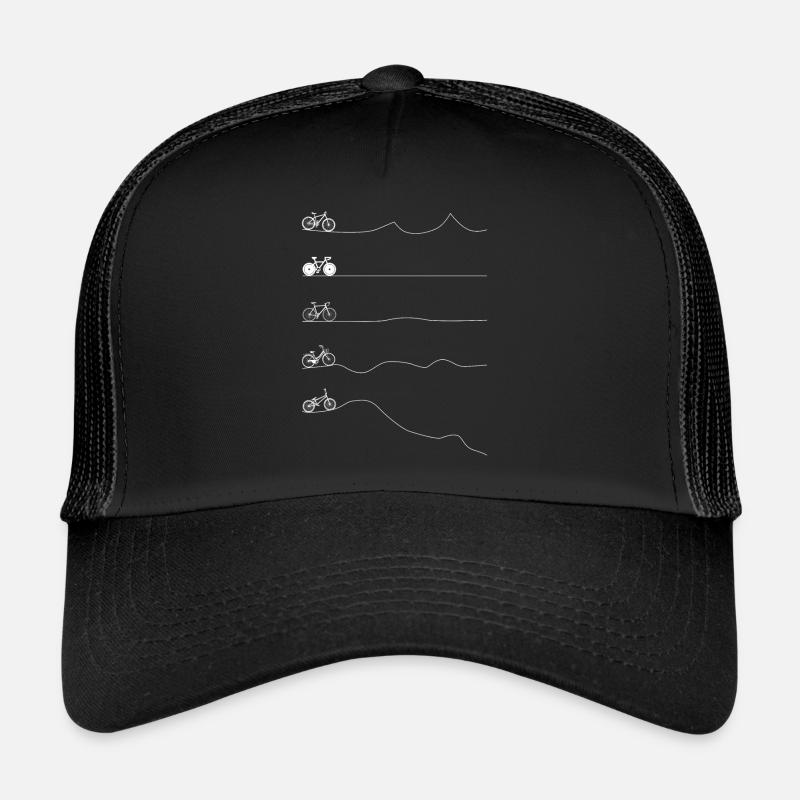 Biker types - Trucker Cap - black/black