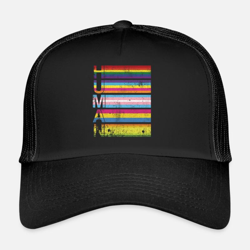 Menschlicher schwuler Stolz Trucker Cap