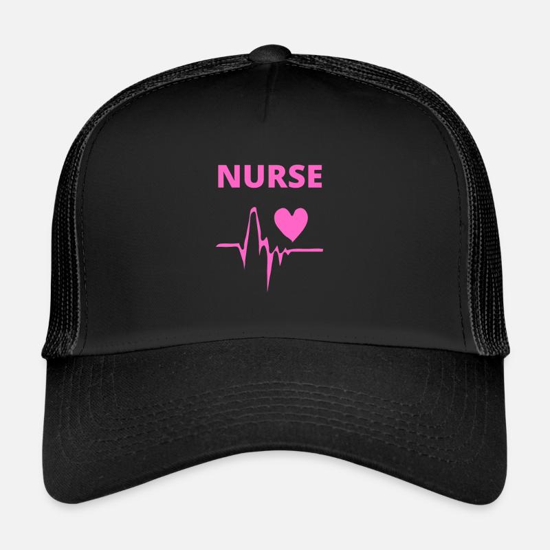 KRANKENSCHWESTER - Trucker Cap - Schwarz/Schwarz