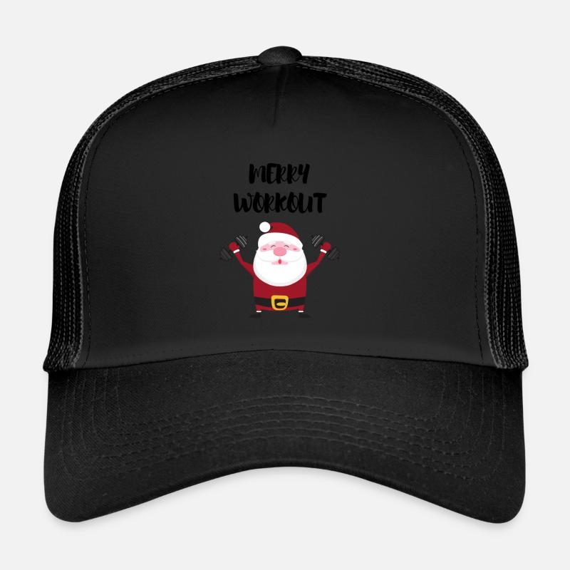 MERRY WORKOUT - Casquette trucker  - noir/noir