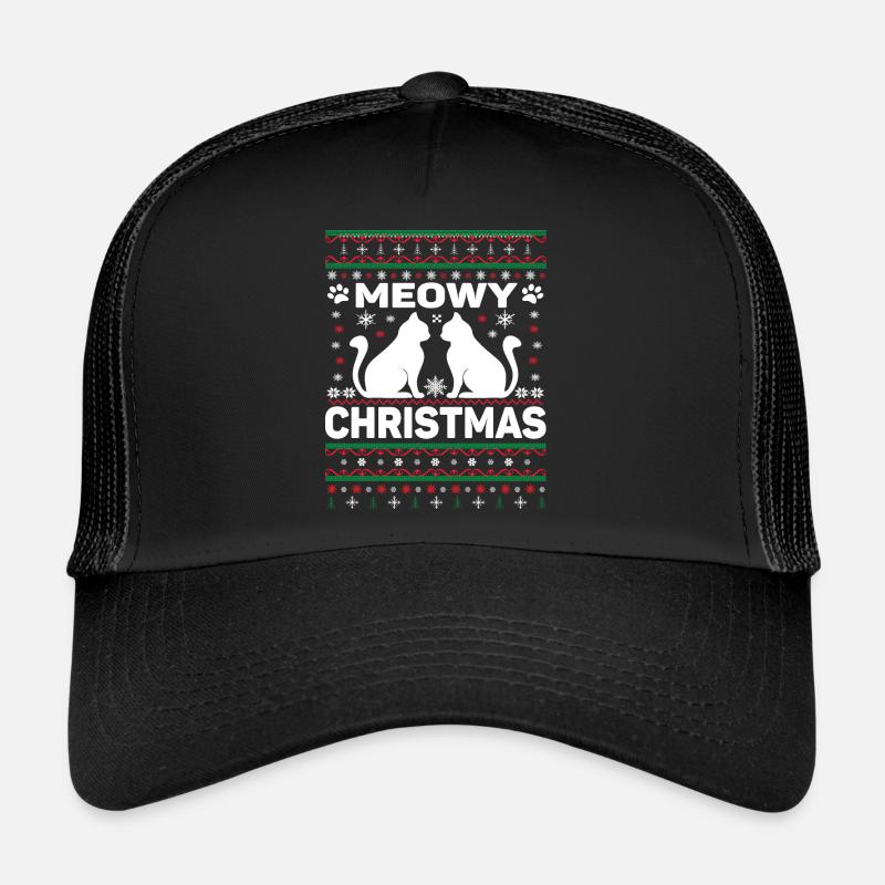 Meowy Christmas Trucker Cap