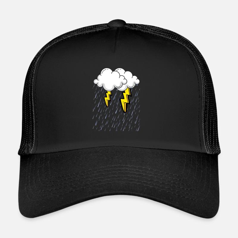 Gewitter - Trucker Cap - Schwarz/Schwarz