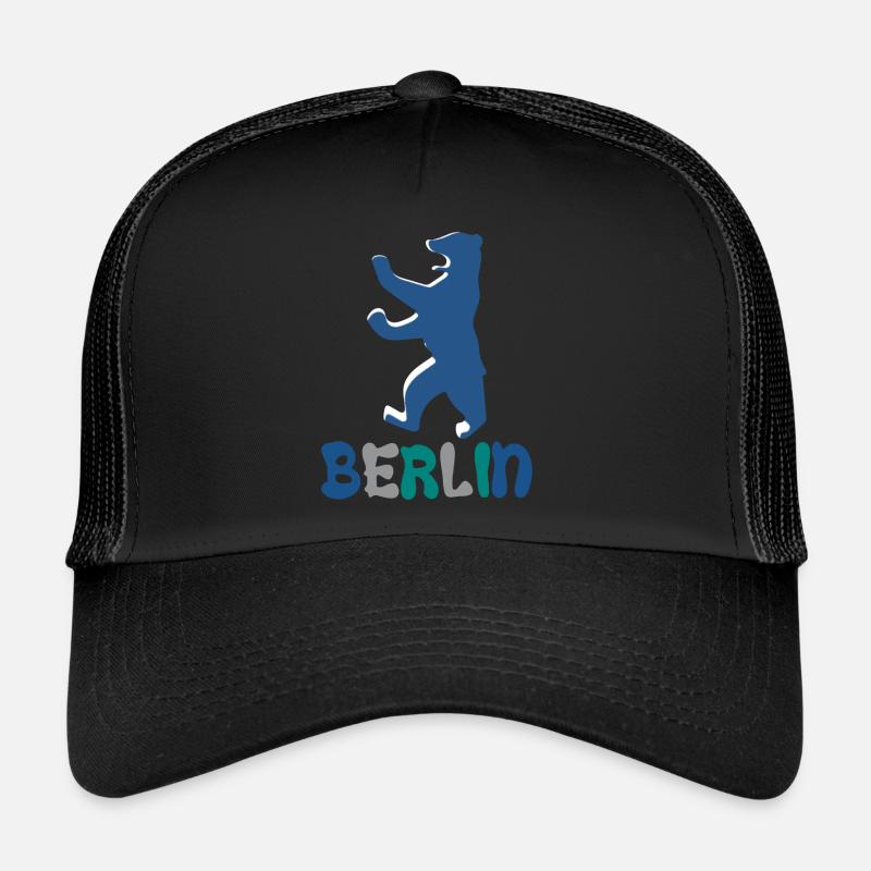Berlin and Berlin Bear - Trucker Cap - black/black