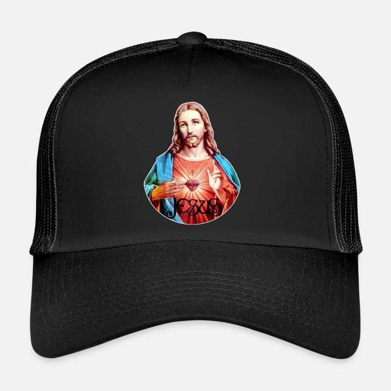Jesus Christ Jesus Christus - Trucker Cap - Schwarz/Schwarz