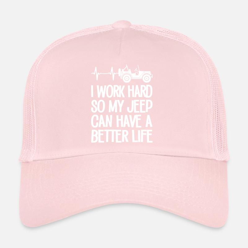 I Work Hard So My Jeep Casquette trucker 
