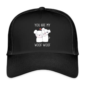 Couple Amour Couples La preuve de l’amour Cadeau - Casquette trucker  - noir/noir - Devant