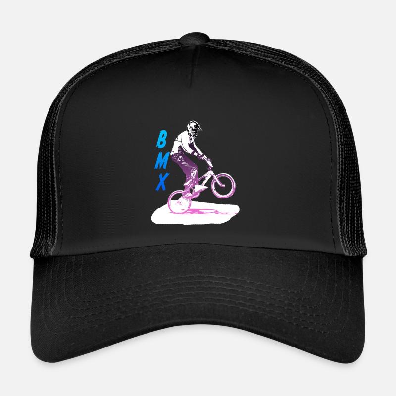 bmx - Casquette trucker  - noir/noir