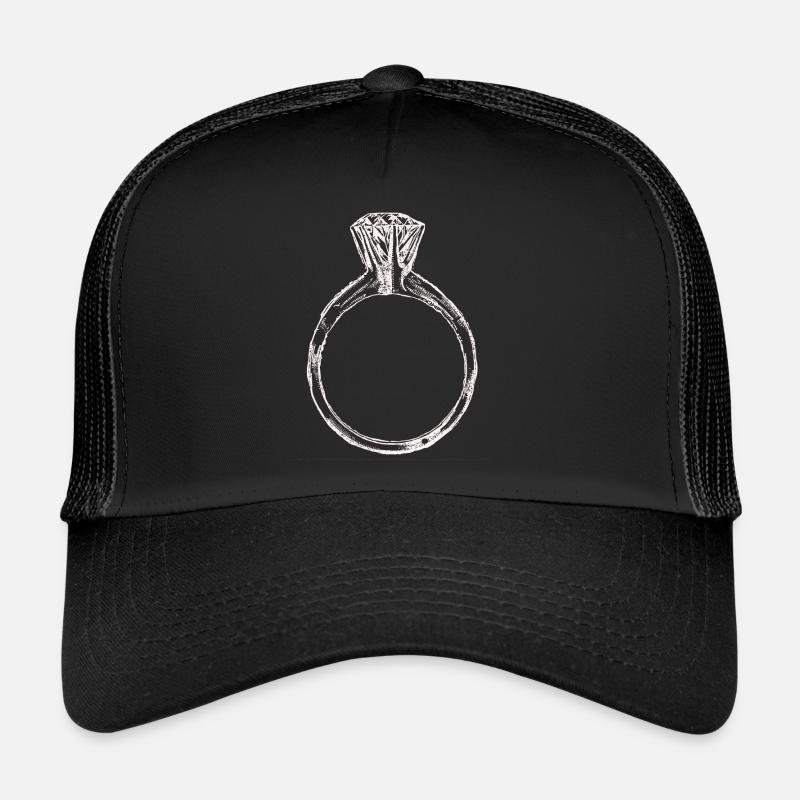 Ehering Verlobung Geschenkidee Liebe Diamant Idee Trucker Cap